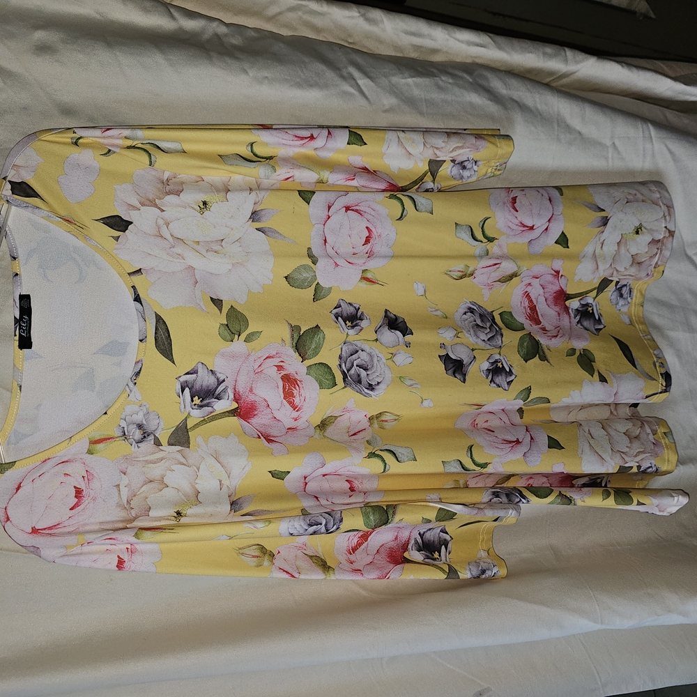 Floral Yellow Top
